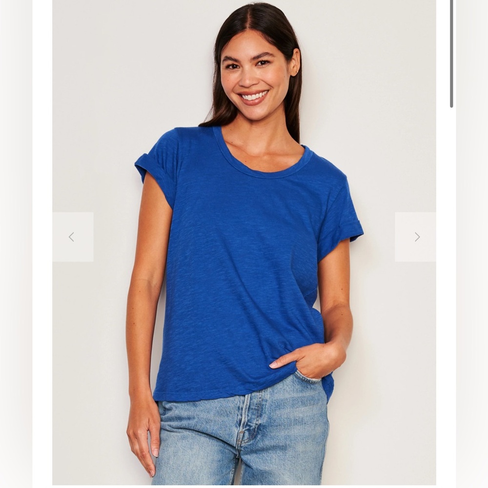 NWT SUNDRY WOMEN'S ROLLED SLEEVE TEE IN SYMPHONY